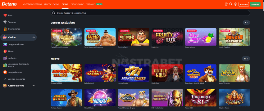 juegos de casino betano