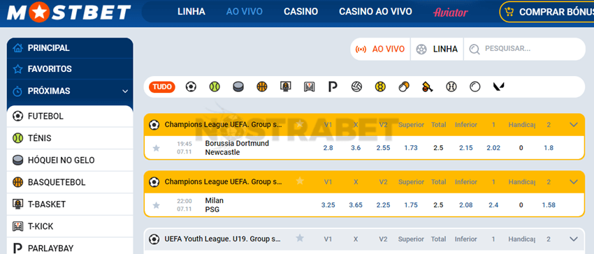 apostas ao vivo mostbet